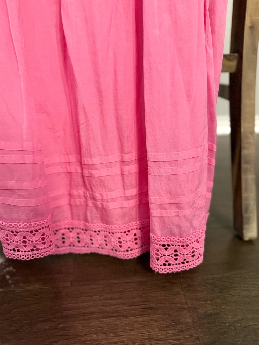 Free People Bright Pink Sleeveless Smocked Mini Dress - Picture 6 of 6